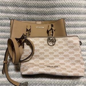 Michael Kors Tan Satchel Bag